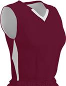Champro Women Girls Post-Up Rev Basketball Jersey Outside: MAROON/WHITE, Inside: WHITE/MAROON Primary