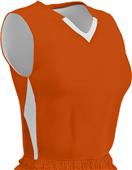Champro Women Girls Post-Up Rev Basketball Jersey Outside: ORANGE/WHITE, Inside: WHITE/ORANGE Primary