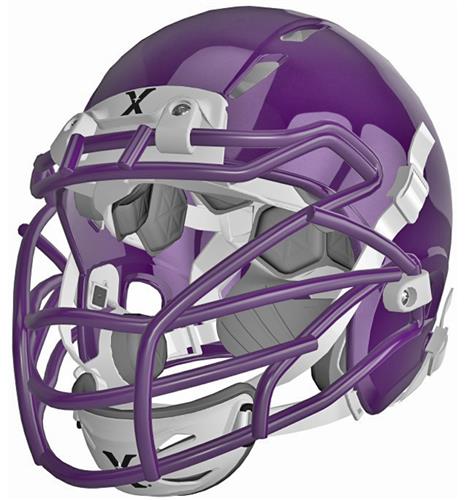PURPLE (HELMET/FACEMASK/WHITE CHINCUP/WHITE CHINST