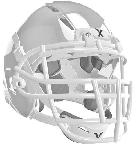 WHITE (HELMET/FACEMASK/WHITE CHINCUP/WHITE CHINSTR