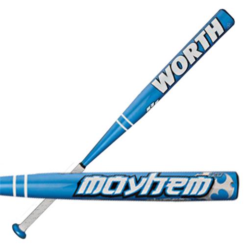 Batte De Softball Worth Mayhem M7120 – 34" 26 Oz – USSSA – Composite – Bleue