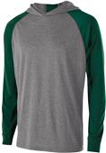 Holloway Adult/Youth Echo Hoodie GRAPHITE HEATHER/FOREST Primary