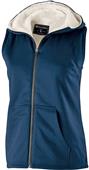 Womens Pocketed Heather Vest (Athletic,Black,Navy,Royal,Red)