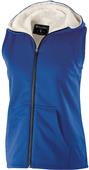 Womens Pocketed Heather Vest (Athletic,Black,Navy,Royal,Red)