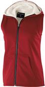 Womens Pocketed Heather Vest (Athletic,Black,Navy,Royal,Red)