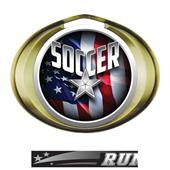 Hasty Award Halo Soccer Liberty Insert Medal Hasty Award Halo Soccer Liberty Insert Medal