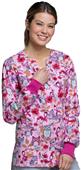 Cherokee Flexibles Womens Snap Front WarmUp Jacket Cherokee Flexibles Womens Snap Front WarmUp Jacket