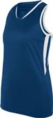 Augusta Sportswear Ladies/Girls Full Force Tank NAVY/WHITE Primary