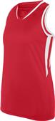 Augusta Sportswear Ladies/Girls Full Force Tank RED/WHITE Primary