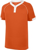 Augusta Men Youth Stanza 2 Button Baseball Jersey