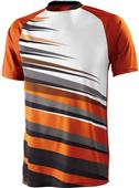 High Five Adult/Youth Galactic Soccer Jersey ORANGE/BLACK/WHITE Primary