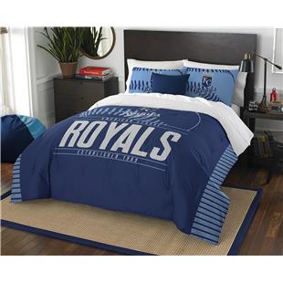 Northwest MLB Kansas City Royals Rotary Queen Bed In a Bag Set