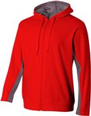 A4 Adult Youth Full Zip Color Block Fleece Hoodie