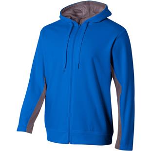 A4 Adult Youth Full Zip Color Block Fleece Hoodie