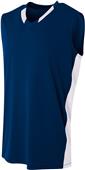 A4 Adult/Youth Backcourt Basketball Jersey NAVY/WHITE Primary