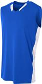 A4 Adult/Youth Backcourt Basketball Jersey ROYAL/WHITE Primary