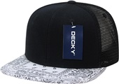 Decky 6 Panel High Profile Structured Bandana Paisley Bill Trucker 1083