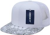 Decky 6 Panel High Profile Structured Bandana Paisley Bill Trucker 1083