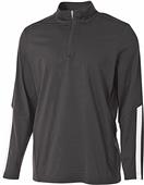 A4 Adult 1/4 Zip Long Sleeve League Jacket