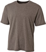 A4 Adult Youth Topflight Heather Tee CHARCOAL Primary