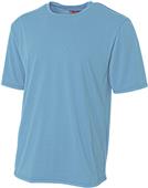 A4 Adult Youth Topflight Heather Tee LIGHT BLUE Primary