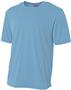 A4 Adult Youth Topflight Heather Tee LIGHT BLUE Primary