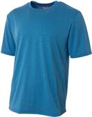 A4 Adult Youth Topflight Heather Tee ROYAL Primary