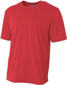 A4 Adult Youth Topflight Heather Tee SCARLET Primary