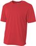 A4 Adult Youth Topflight Heather Tee SCARLET Primary