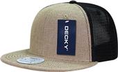 Decky Jute Trucker Snapback Cap