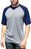 Blue Generation Adult Crew Neck Baseball Tee