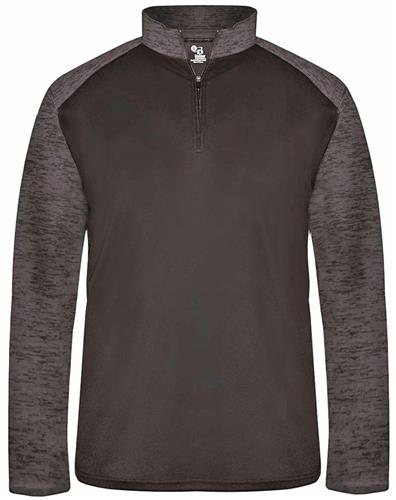 【超安い】 Badger Sports Epic | Shirt Zip 1/4 Blend Tonal Sport Adult Sport ミリタリー