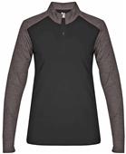 Badger Sport Tonal Blend Ladies 1/4 Zip Pullover