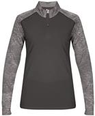 Badger Sport Tonal Blend Ladies 1/4 Zip Pullover