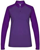 Badger Sport Tonal Blend Ladies 1/4 Zip Pullover