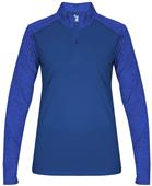 Badger Sport Tonal Blend Ladies 1/4 Zip Pullover