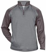 Adult (AS - Carbon or AXS,AS,AM -  Steel) "Heather" Loose-Fit Fleece 1/4 Zip Pullover