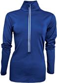 Baw Ladies Comfort Weight 1/2 Zip Fleece Jacket ROYAL Primary