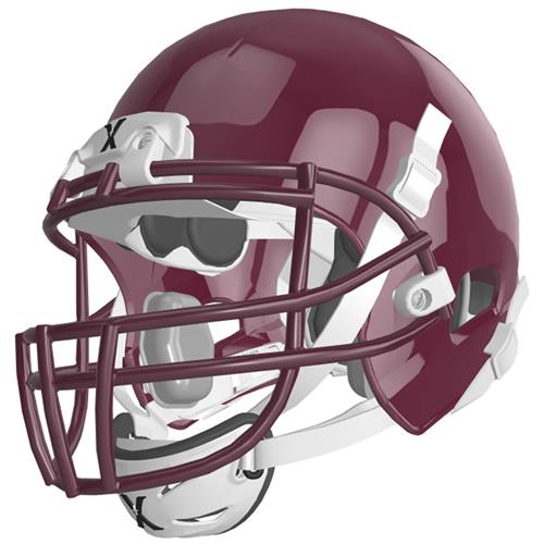 MAROON (HELMET/FACEMASK/WHITE CHINCUP/WHITE CHINST