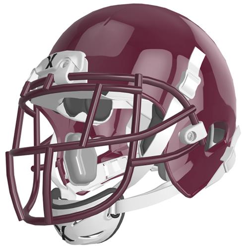 MAROON (HELMET/FACEMASK/WHITE CHINCUP/WHITE CHINST