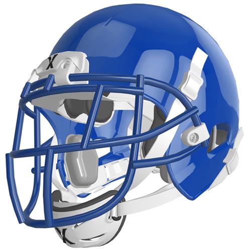 ROYAL (HELMET/FACEMASK/WHITE CHINCUP/WHITE CHINSTR