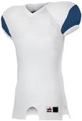 Alleson Adult/Youth Stretch Football Jersey WHITE/NAVY Primary