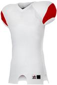 Alleson Adult/Youth Stretch Football Jersey WHITE/SCARLET Primary