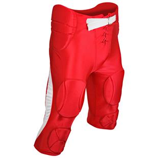 X-Large ADAMS USA Youth Practice Football Pant with 7Piece Integrated Pads Scarlet
