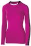 Womens/ Girls Spectrum Long Sleeve Volleyball Jerseys RASPBERRY/BLACK/WHITE Primary