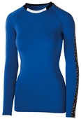 High Five Womens Girls Spectrum Long Sleeve Volleyball Jersey ROYAL/BLACK/WHITE Primary