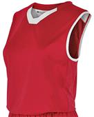 Womens Sleeveless Basketball Jersey SCARLET/ WHITE Primary