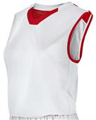 Womens Sleeveless Basketball Jersey WHITE/ SCARLET Primary