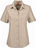 Harriton Ladies Key West Performance Staff Shirt KHAKI Primary