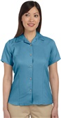 Harriton Ladies Bahama Cord Camp Shirt CLOUD BLUE Primary